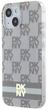 Etui DKNY IML Checkered Mono Pattern & Printed Stripes MagSafe do Apple iPhone 15 / 14 / 13 Beige (3666339269494) - obraz 2
