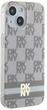 Etui DKNY IML Checkered Mono Pattern & Printed Stripes MagSafe do Apple iPhone 15 / 14 / 13 Beige (3666339269494) - obraz 4