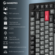 Клавиатура беспроводная GamePro Asgard Yord Keychron Super Red Switch Wireless/Bluetooth/USB Black (MK266BK) - изображение 19