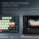 Клавиатура беспроводная GamePro Asgard Yord Keychron Super Red Switch Wireless/Bluetooth/USB Blue (MK266BL) - изображение 11