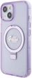 Панель Guess Ring Stand Script Glitter MagSafe для Apple iPhone 15 Plus/14 Plus Purple (3666339156756) - зображення 3