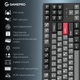Клавиатура беспроводная GamePro Asgard Ragnar Keychron Super Red Switch Wireless/Bluetooth/USB Black (MK285BK) - изображение 18