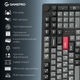 Клавиатура беспроводная GamePro Asgard Drakkar Keychron Super Red Switch Wireless/Bluetooth/USB Black (MK305BK) - изображение 19