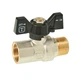 Кран шаровой ITAL PN40 1/2" вн.-нар., бабочка, никель - изображение 2