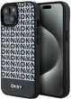 Панель DKNY Leather Printed Pattern Metal Logo MagSafe для Apple iPhone  15 / 14 / 13 Black (3666339262211) - зображення 1