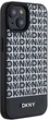 Панель DKNY Leather Printed Pattern Metal Logo MagSafe для Apple iPhone  15 / 14 / 13 Black (3666339262211) - зображення 4