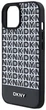 Панель DKNY Leather Printed Pattern Metal Logo MagSafe для Apple iPhone  15 / 14 / 13 Black (3666339262211) - зображення 5