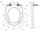 Сидение для унитаза SoloPlast SP8, крепление пластик, 358х430 мм - изображение 4