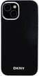 Панель DKNY Liquid Silicone Small Metal Logo MagSafe для Apple iPhone 15 / 14 / 13 Black (3666339265717) - зображення 3