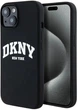 Панель DKNY Liquid Silicone White Printed Logo MagSafe для Apple iPhone 15 / 14 / 13 Black (3666339266691) - зображення 1