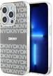Etui DKNY IML Mono & Stripe MagSafe do Apple iPhone 15 Pro Max Beige (3666339267988) - obraz 1
