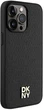 Etui DKNY Leather Monogram Pattern Metal Logo MagSafe do Apple iPhone 15 Pro Max Black (3666339261542) - obraz 4