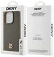 Etui DKNY Leather Pattern Metal Logo MagSafe do Apple iPhone 15 Pro Max Brown (3666339261825) - obraz 8