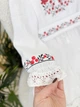 Платье-вышиванка для девочки Family Tradition муслин с вышивкой и кружевом 74 см белое Вишнёвый сад - изображение 5