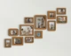 Набор деревянных настенных рамок на 12 фотографий от The Frame Depot Светло-коричневый (frame_set_12_piece) - изображение 1