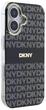Etui DKNY Repeat Texture Pattern With Stripe do Apple iPhone 16 Black (3666339335502) - obraz 4