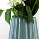 Ваза для цветов MBM HOME пластиковая 22 см DH-FLOWERS-06 BLUE Голубая - изображение 3