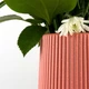Ваза для цветов MBM HOME пластиковая 23 см DH-FLOWERS-05 CORAL Коралловая - изображение 3