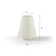 Ваза для квітів MBM HOME пластикова 20 см DH-FLOWERS-04 WHITE Біла - зображення 11