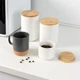 Емкость для хранения МВМ HOME 800 мл KP-13 M WHITE/WOOD белая/дерево - изображение 3