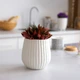 Горшок-кашпо для растений MBM HOME DH-FLOWERS-25 M WHITE белый - изображение 2
