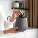 Горщик-кашпо для рослин MBM HOME DH-FLOWERS-25 S GRAY сірий - зображення 2