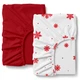 Набор простыней на резинке Cosas CRIMSON SNOW фланель 140х200x20 2 шт (4822052487518) - изображение 1