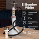 Шахта El Bomber White 57 см нержавіюча сталь термостійке покриття шахти та дифузор - зображення 2
