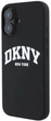 Etui DKNY Silicone White Printed Logo MagSafe do Apple iPhone 16 Black (3666339335106) - obraz 2
