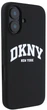 Etui DKNY Silicone White Printed Logo MagSafe do Apple iPhone 16 Black (3666339335106) - obraz 4