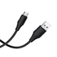 Кабель HOCO Type-C Bien silicone charging data cable X124 |1m, 3A| Black - зображення 2