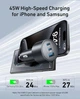 Автомобильное зарядное устройство Anker USB-C Fast Car 3-Port Charger 167.5W (B27370A1) - изображение 5