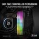 Модуль пам'яті для комп'ютера DDR5 96GB (2x48GB) 6000 MHz Vengeance RGB Grey Corsair (CMH96GX5M2E6000Z36) - зображення 8