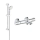Змішувач для ванни Grohe Grohtherm 800 34567000 з душовим гарнітуром 27948001 (34567001) - зображення 1