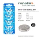 Батарейка SR726SW (397) Renata 1,55V silver oxide (1 бат.) - изображение 2