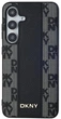 Etui DKNY Leather Checkered Mono Pattern MagSafe do Samsung Galaxy S24 Black (3666339276805) - obraz 3