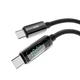 Кабель для зарядки YOKI DISPLAY YK-DI88 Type-C на Type-C 100W 2 м універсальний смарт інтернет шнур для швидкого заряджання айфона iPhone телефона ноутбука смартбука павербанка роутера шнури для ноутбуків смартфонів і планшетів - изображение 8