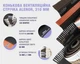 Конькова стрічка ALENOR - 310 мм*5 м (чорно-сіра фольга) - зображення 2
