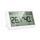 Термометр гигрометр с часами и будильником HOCO HX42 indoor electronic alarm clock 2xAAA White (6942007661270) - изображение 1