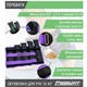 Утяжелители для рук и ног EasyFit EF-WHT-0.5-2.5 регулируемые 0.5×2.5 кг (2 шт.) фиолетовые для фитнеса и бега - изображение 2
