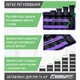 Утяжелители для рук и ног EasyFit EF-WHT-0.5-2.5 регулируемые 0.5×2.5 кг (2 шт.) фиолетовые для фитнеса и бега - изображение 3