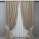 Комплект штор VR-Textil рогожка премиум TERRA LUXE 150х270 2шт и Тюль 400х270 1858ш-115т бежевый с белым 71-076/3 - изображение 1