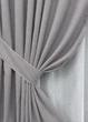 Комплект штор VR-Textil лен премиум ELEMENTA 100х270 2шт и Тюль 400х270 1866ш-115т светло-серый с белым 71-067/2 - изображение 4