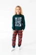 Теплая пижама для девочки Stylebaby (2483-09НДзел) Рост 116 см Темно-зеленый - изображение 1
