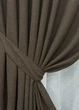 Комплект штор VR-Textil лен премиум ELEMENTA 150х270 2шт и Тюль 400х270 1867ш-115т венге с белым 71-072/3 - изображение 4