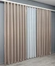 Комплект штор VR-Textil лен премиум ELEMENTA 150х270 2шт и Тюль 400х270 1869ш-115т бежевый с белым 71-073/3 - изображение 3
