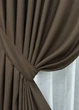 Комплект штор VR-Textil рогожка премиум TERRA LUXE 150х270 2шт и Тюль 400х270 1861ш-115т шоколадный с белым 71-079/3 - изображение 4