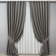 Комплект штор VR-Textil рогожка премиум TERRA LUXE 150х270 2шт и Тюль 500х270 1856ш-115т темно-серый с белым 71-074/4 - изображение 1