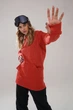 Худі BURTON W OAK LONG PULLOVER HOODIE cranberry heather - 20840-W20 - S - зображення 2