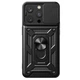 Чехол Primo Shockproof для Apple iPhone 15 Pro - противоударный, с подставкой и шторкой для камеры - Black - изображение 1